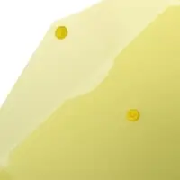 Папка-конверт на кнопке А5, 150 мкм, Calligrata Standard, прозрачная, желтая