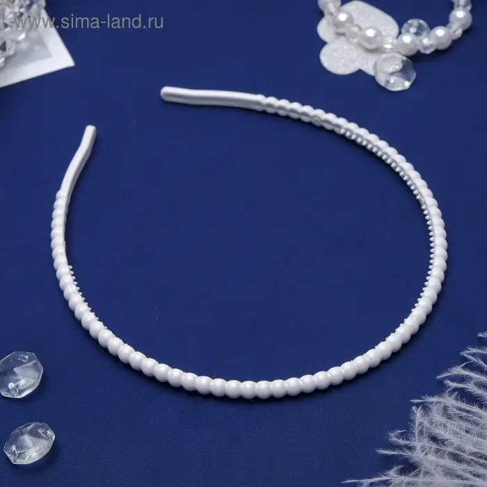 Ободок для волос &laquo;Сюрприз&raquo;, 0.5 см, белый