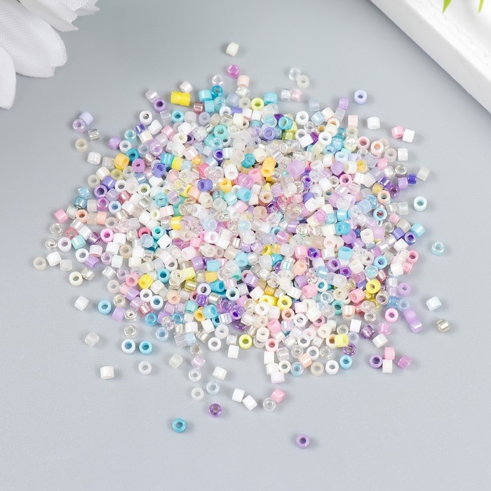 Бисер стекло 12/0 "Перламутр. Пастельное ассорти" 10 гр