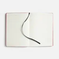 Ежедневник Doppio, недатированный, черный с красным