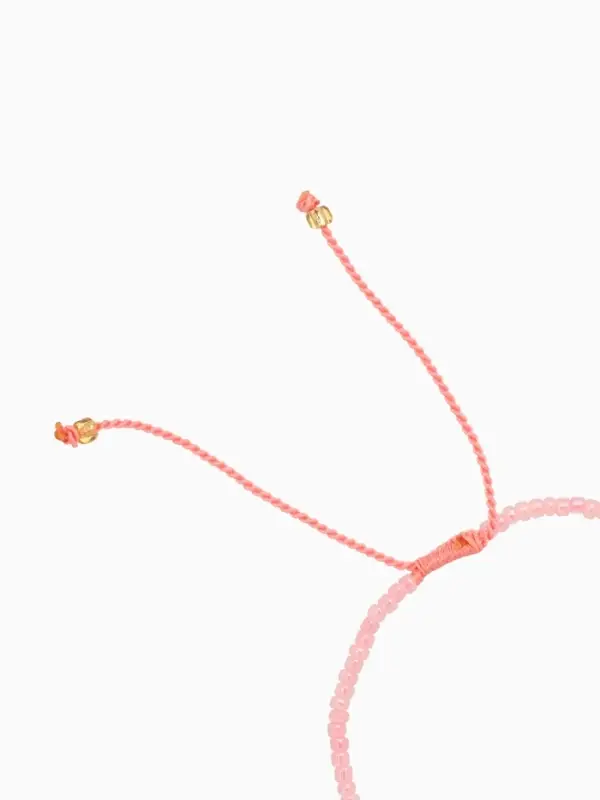 Браслет "Виколия" длина 16 см, цв. розовый, золотистый
