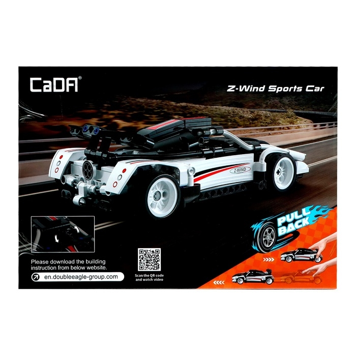 Конструктор инерционный &laquo;Спорткар&raquo;, 351 деталь