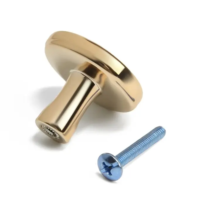 Ручка-кнопка CAPPIO РК103, d=33 мм, пластик, цвет золото