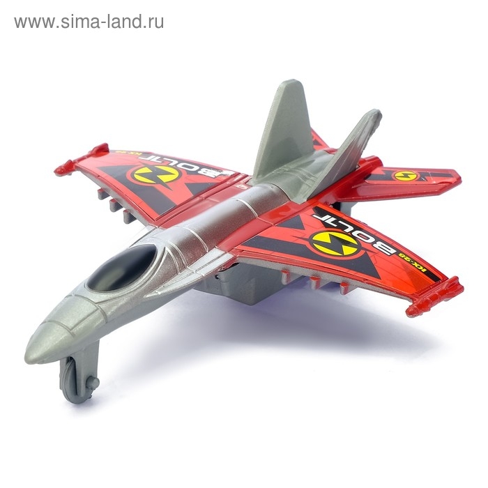Самолёт инерционный &laquo;Истребитель&raquo;, цвета МИКС