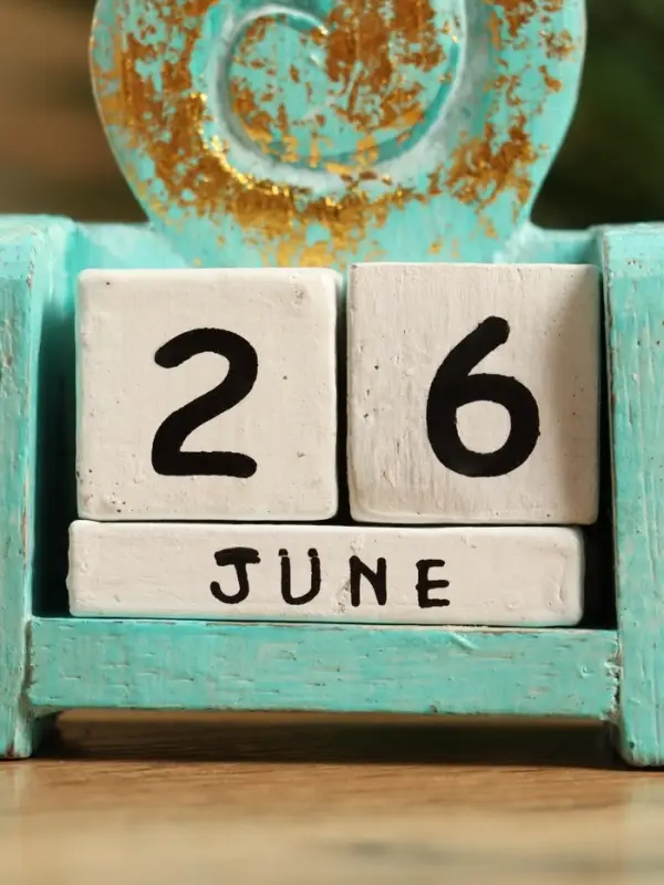 Календарь настольный &laquo;Ракушка&raquo;, 7&times;4&times;9 см, дерево, бирюзовый