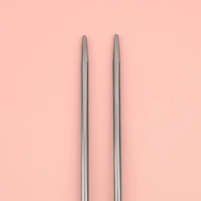 Спицы для вязания, прямые, d=3.5 мм, 35 см, 2 шт.