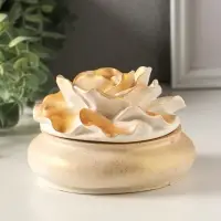 Шкатулка для украшений &laquo;Роза&raquo; 9&times;13 см, позолота