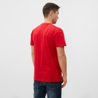 Футболка мужская, цвет красный, размер 54