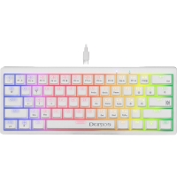 Клавиатура Defender GK-303,игровая,проводная, механическая,подсветка,104 клавиши,USB,белая Клавиатура Defender GK-303,игровая,проводная, механическая,подсветка,104 клавиши,USB,белая