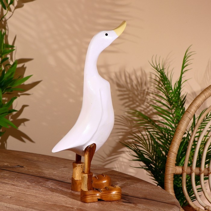 Сувенир "Утка белая" дерево 45 см