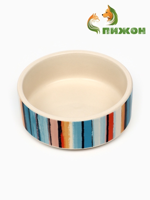 Миска керамическая "Маслянные полоски" 180 мл,  10,5 х 4 см