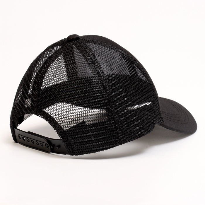 Кепка детская для мальчика с сеткой, цвет чёрный, р-р 54