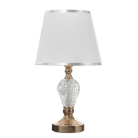 Настольная лампа "Инес" Е27 40Вт хром 25х25х43 см RISALUX