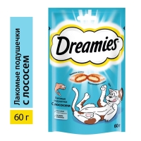Лакомство Dreamies для кошек, лосось, 60 г Лакомство Dreamies для кошек, лосось, 60 г