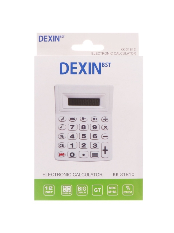 Калькулятор настольный 08-разрядный, зеленый