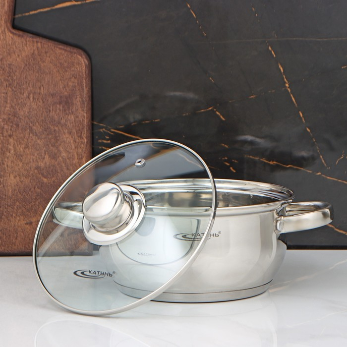 Кастрюля «Гретта», 2.2 л, d=18 см, капсульное дно, индукция Кастрюля «Гретта», 2.2 л, d=18 см, капсульное дно, индукция