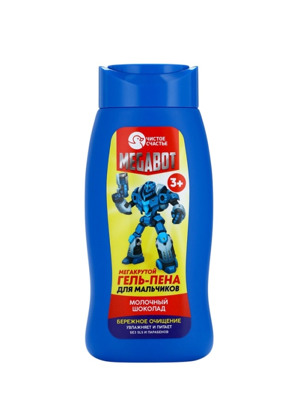 Набор детский "MEGABOT", гель-пена 250 мл, раскраска А5