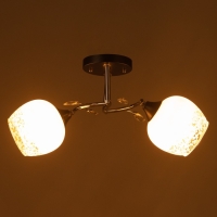 Люстра потолочная Зои 2хE27 40Вт Хром, черный Люстра потолочная Зои 2хE27 40Вт Хром, черный