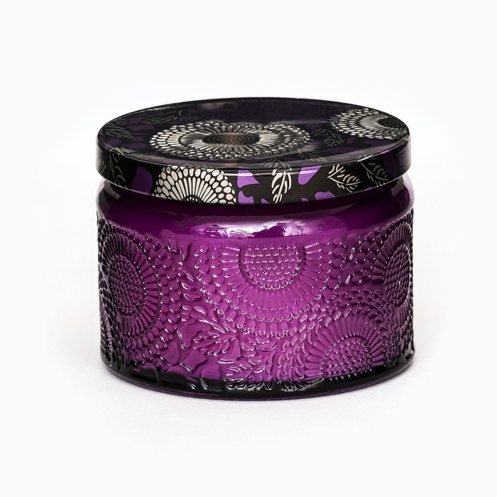 Свеча ароматическая в банке Свеча ароматическая в банке "SAN BLACK FRUITS", 5х7 см, ежевика