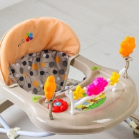 Ходунки &laquo;FLY C&raquo;, бежевый, 7 силик. колес, муз., свет