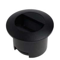 Встраиваемый светильник для лестницы, IP65, 3 Вт, 4000К, 50х50, круг, черный Встраиваемый светильник для лестницы, IP65, 3 Вт, 4000К, 50х50, круг, черный