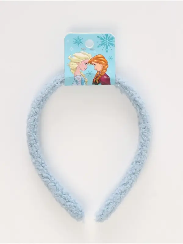 Ободок для волос плюшевый, цвет голубой, Холодное сердце