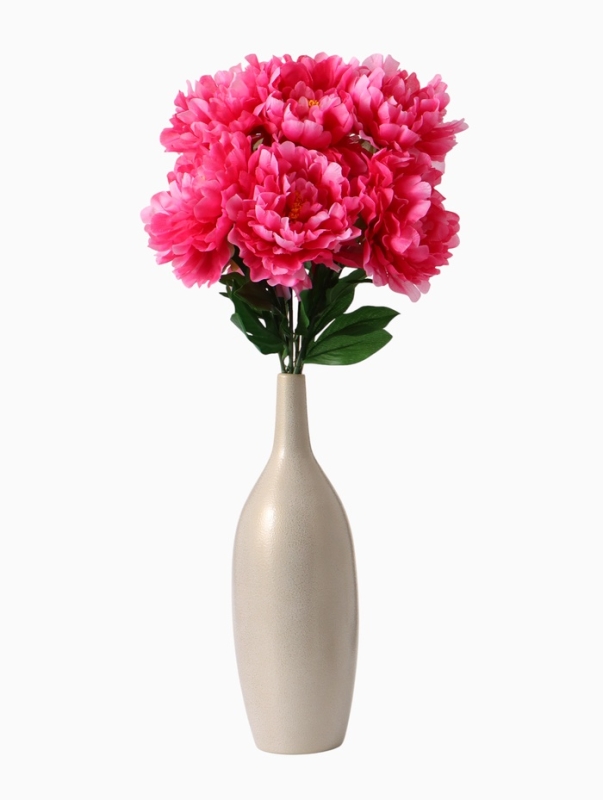 Цветы искусственные "Пион бархатный" 15х55 см, розовый