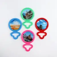 Зеркало настольное - подвесное &laquo;Круг&raquo;, d зеркальной поверхности 6.7 см, МИКС