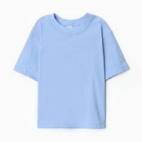 Футболка детская MINAKU, голубая, рост 122 см