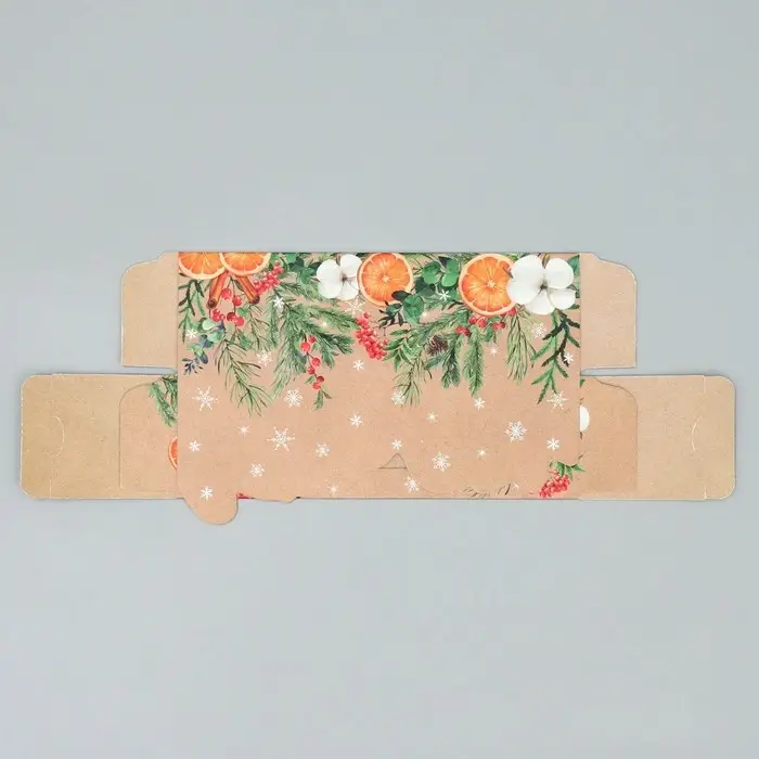 Коробка для макарун &laquo;Самого лучшего нового года&raquo; 18&times;5.5&times;5.5 см