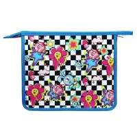 Папка для тетрадей А5, 205 х 240 х 40 мм, молния сверху, пластик/текстиль, Hatber "Смешарики Крош"