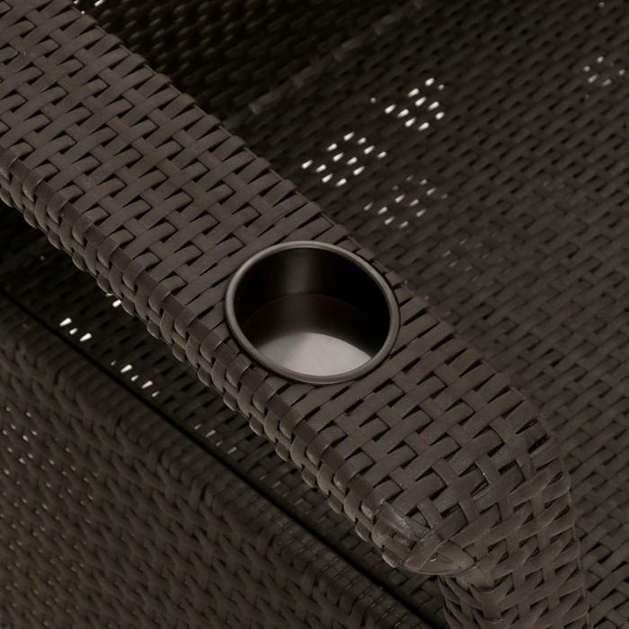 Набор садовой мебели: диван угловой и стол, мокко Набор садовой мебели: диван угловой и стол, мокко