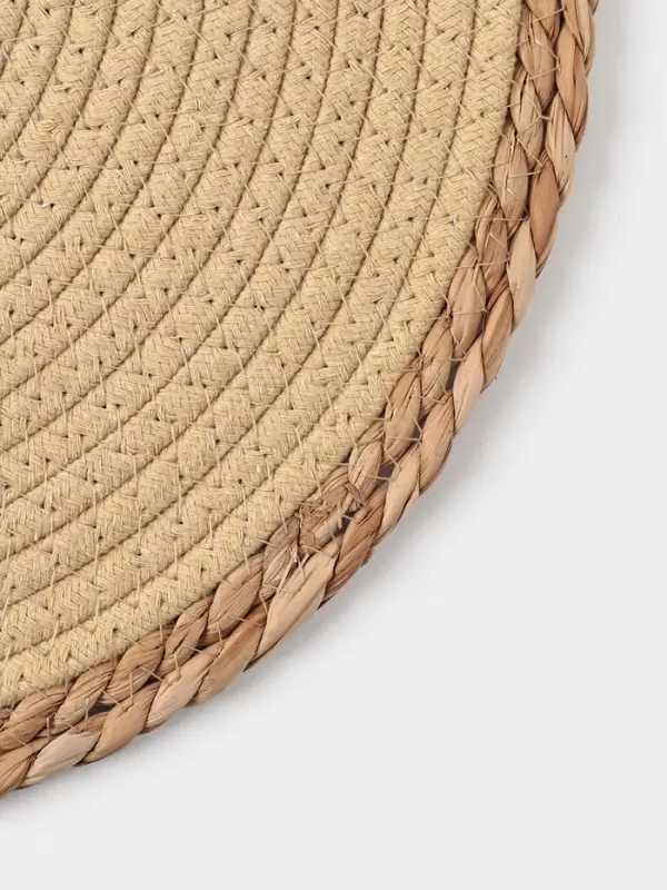 Салфетка плетеная 38х38 см "Мэг" цвет бежевый