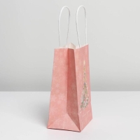 Пакет подарочный новогодний крафтовый &laquo;Новогодние сны&raquo;, 12 х 21 х 9 см, Новый год