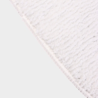 Коврик Доляна White Cat, 50.5&times;61 см, ворс 1.5 см, микрофибра, белый