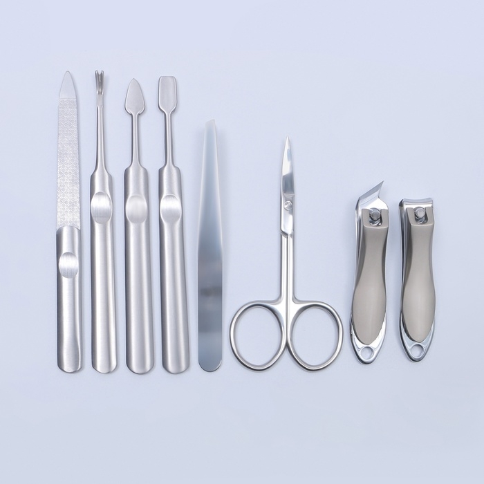 Маникюрный набор &laquo;Premium&raquo;, 8 предметов, в коробке, цвет голубой