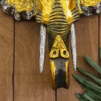 Панно настенное &laquo;Голова слона&raquo;, 27&times;12&times;30 см