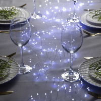 Гирлянда «Мишура» 2 м роса, IP20, серебристая нить, 200 LED, свечение белое, 12 В Гирлянда «Мишура» 2 м роса, IP20, серебристая нить, 200 LED, свечение белое, 12 В