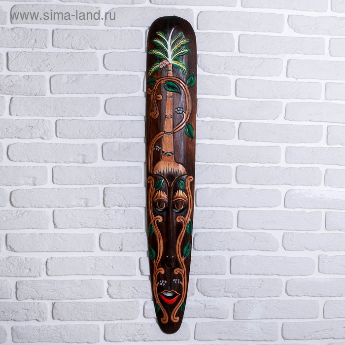 Маска дерево "Джунгли" 100х17х3,5 см