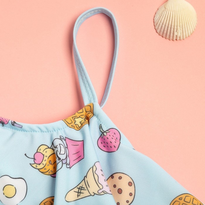 Купальник детский Мой маленький пони, рост 110-116 (32), голубой Купальник детский Мой маленький пони, рост 110-116 (32), голубой