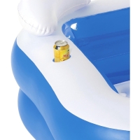 Бассейн надувной Bestway, 213&times;206&times;69 см, с сиденьями и подголовниками, от 6 лет, 54153