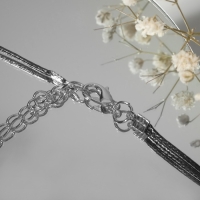 Чокер &laquo;Сердце&raquo;, цвет чёрный в серебре, L= 35 см