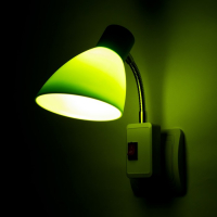 Бра в розетку "Классика" 1х10Вт Е27 зеленый 10х14,5х25 см