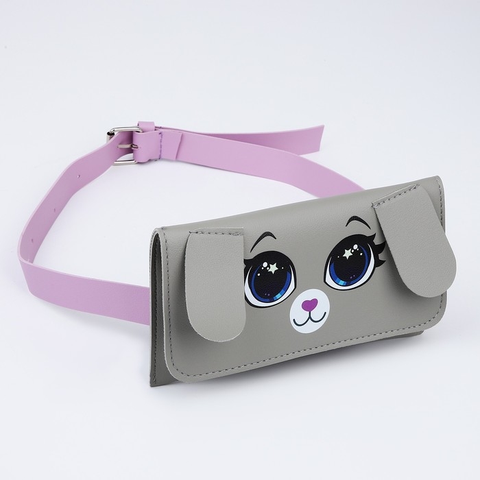 Сумка поясная конверт &laquo;Зайка&raquo; , 19х11 см