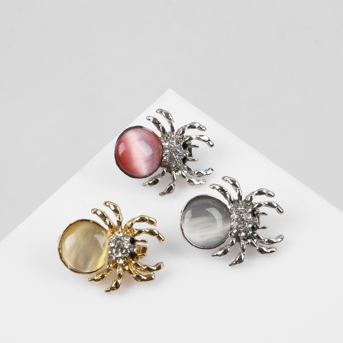 Брошь &laquo;Ассорти&raquo; паучок, цвет МИКС (неделимая фасовка 12 шт., цена за шт.)