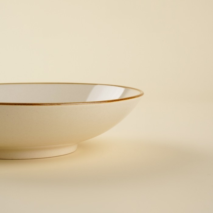 Набор мисок фарфоровых SL Home &laquo;Леггеро&raquo;, d=18,5 см, цвет бежевый