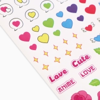 Заколки для волос, &laquo;Кавайные заколки&raquo; с наклейками, 8.5 х 13 см