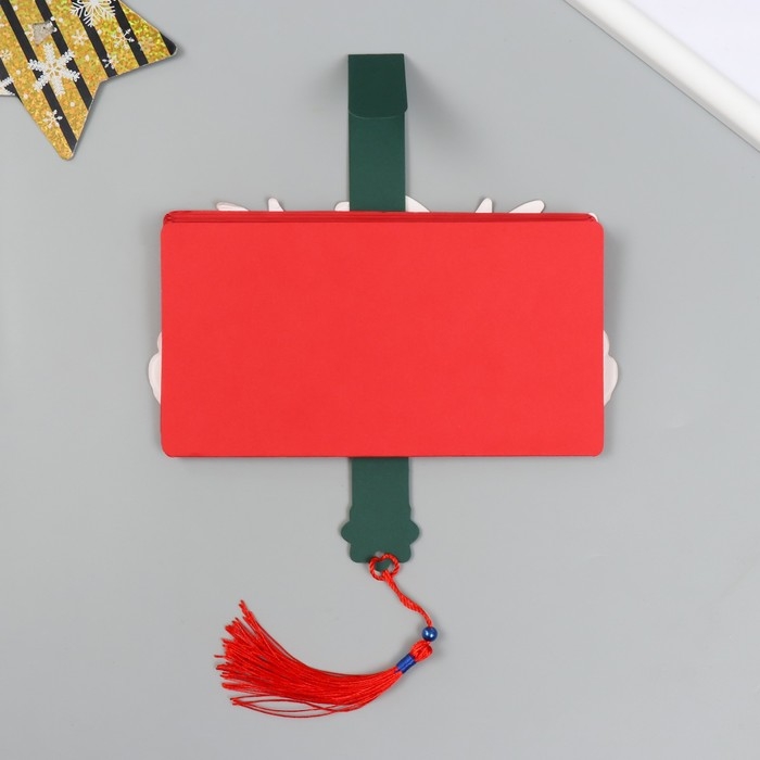 Конверт денежный красный с золотом Конверт денежный красный с золотом "Филин" 10х18 см