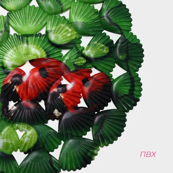 Коврик в раковину Доляна &laquo;Божья коровка&raquo;, 28&times;28 см