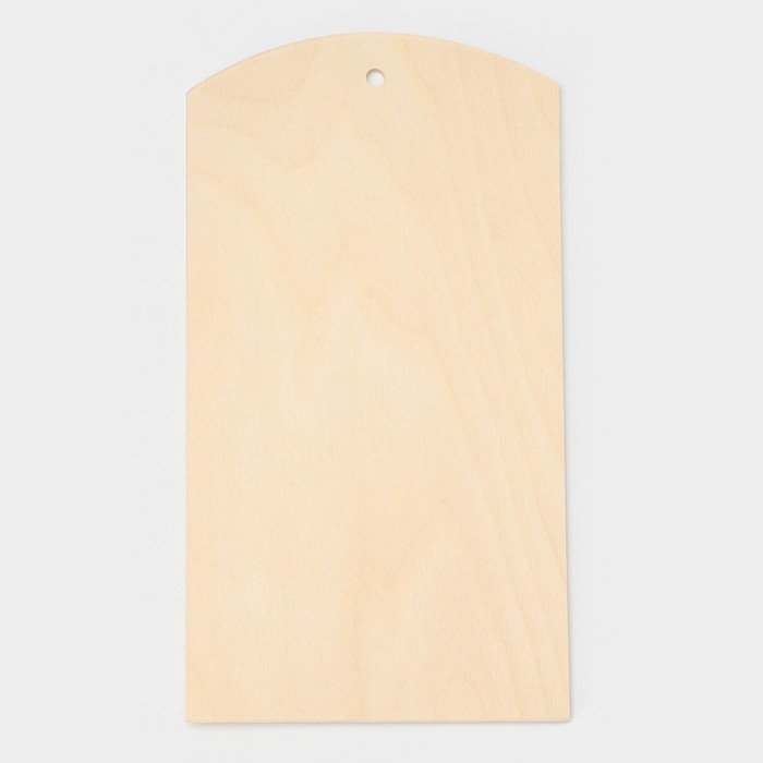 Доска разделочная деревянная с отверстием Доляна, 36,5&times;20&times;0,9 см, фанера